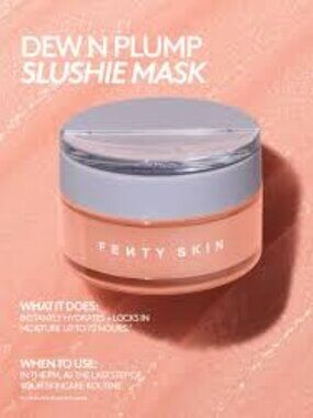 Fenty Beauty Dew N Plump Intense Hydration Slushie Overnight Face Mask .2 fl oz